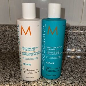 Moroccanoil Repair Duo - White and Teal Bottles